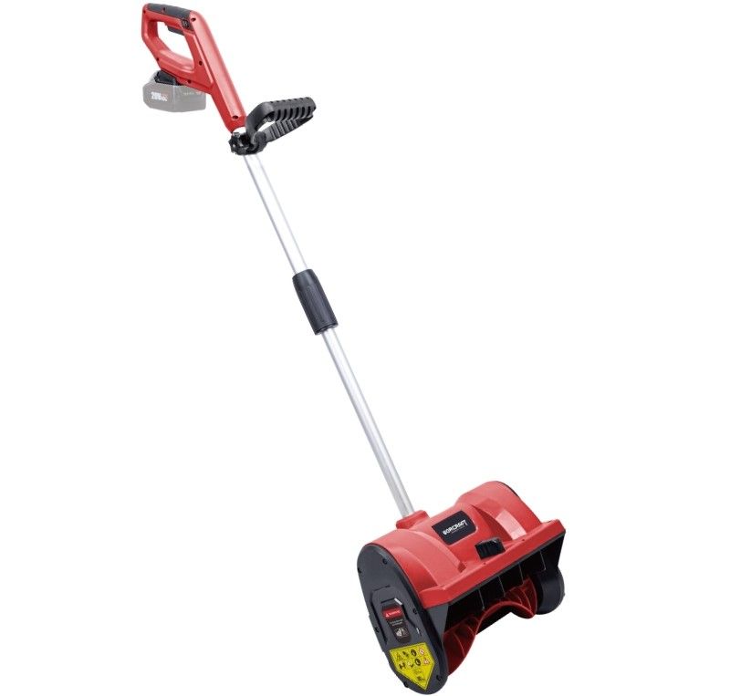 Снегоуборщик WORCRAFT CST-S20Li на белом фоне