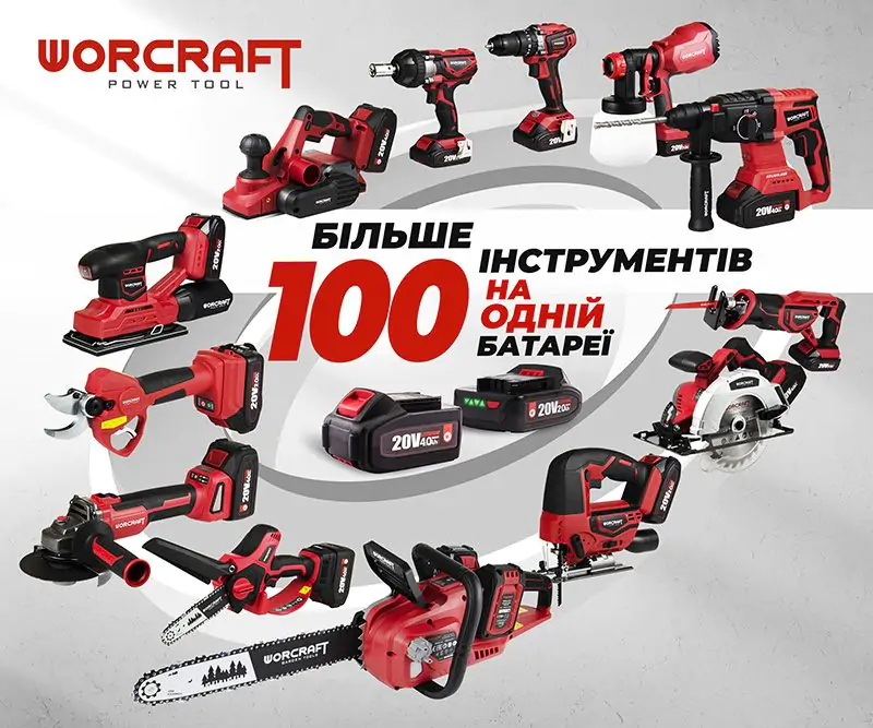 Гайковерт угловой аккумуляторный WORCRAFT CRW-S20LiB