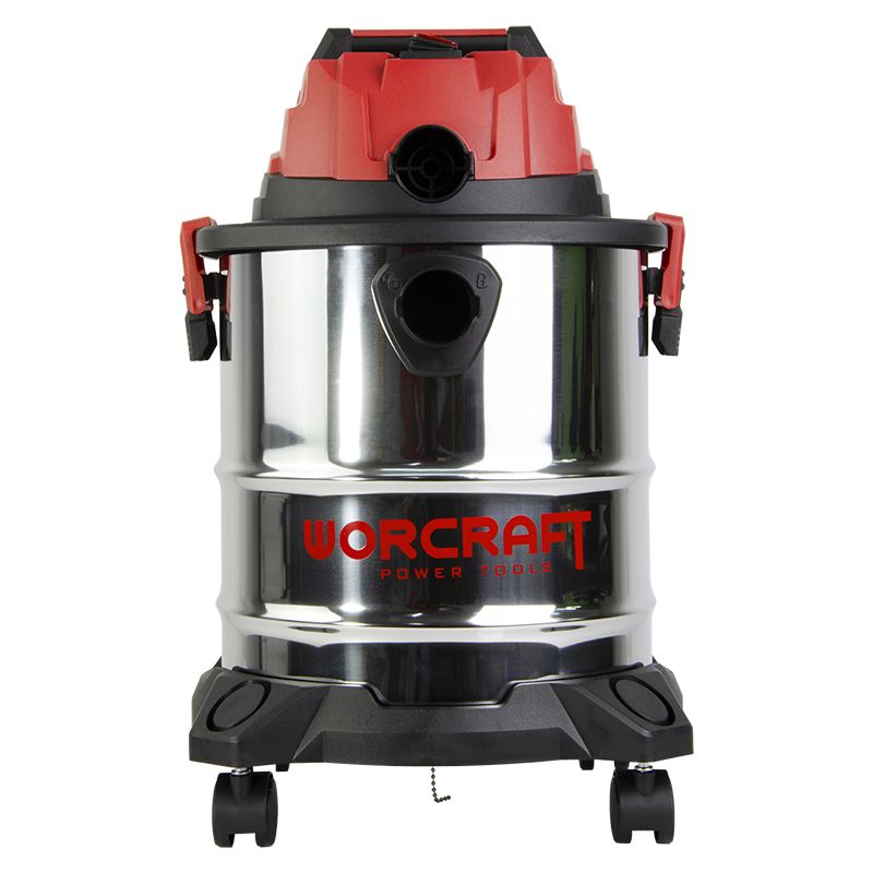 Строительный пылесос WORCRAFT CVC-S20Li-20LA — фронтальный вид без шланга