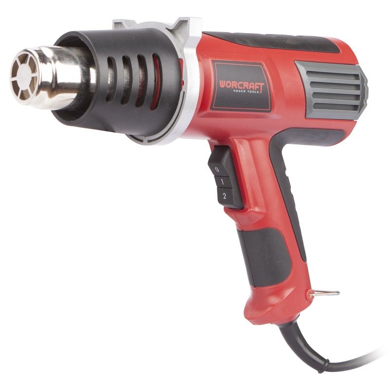 Промышленный фен WORCRAFT HG20-600 — вид под углом, хорошо видна форма сопла и эргономичная ручка.