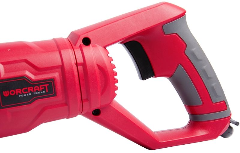 Ручка сабельной пилы WORCRAFT RS07-115 с прорезиненной вставкой для удобного хвата.