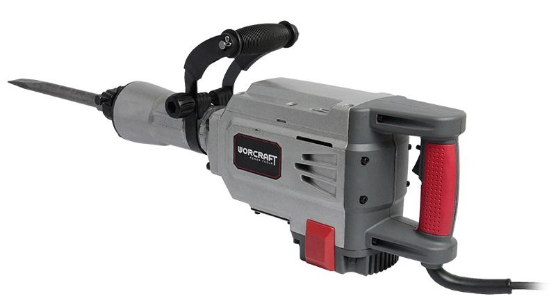 Отбойный молоток WORCRAFT RB16-45H — вид сбоку с акцентом на заднюю ручку.