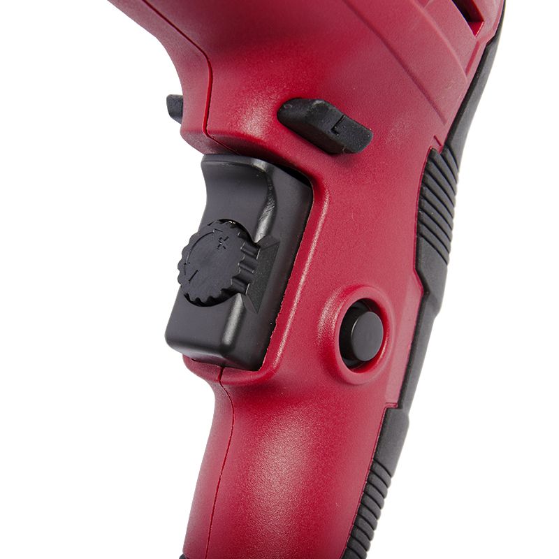 Регулировка скорости на корпусе дрели WORCRAFT WID-1300 крупным планом.