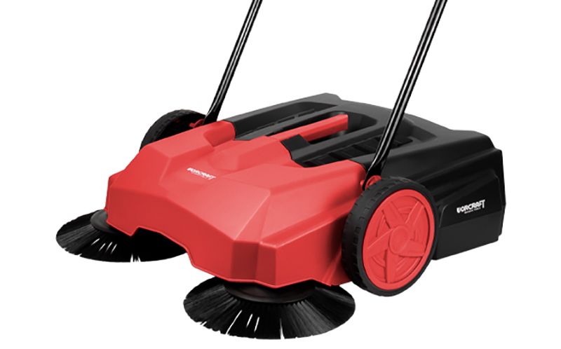Подметальная машина WORCRAFT HPS-650 с двумя передними щетками, вид сбоку