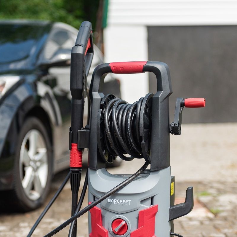 Вид на котушку для шлангу мийки WORCRAFT HC21-110H.