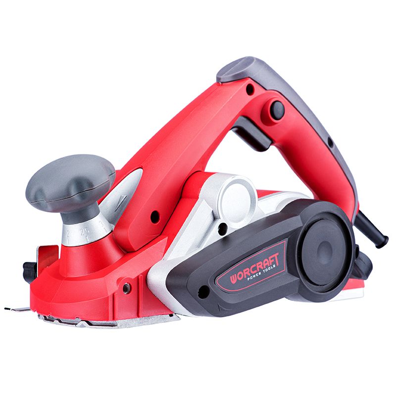 Електричний рубанок WORCRAFT EP03-82 на білому тлі.