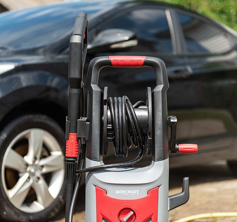 Барабан зі шлангом на мийці високого тиску WORCRAFT HC24-120.