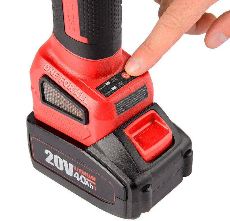 Индикатор заряда на аккумуляторе WORCRAFT 20V MAX