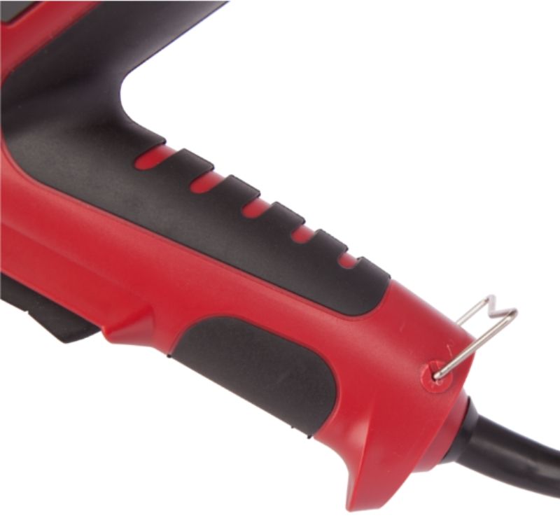 Крупный план нижней части ручки WORCRAFT HG20-600 с петлёй для подвешивания.