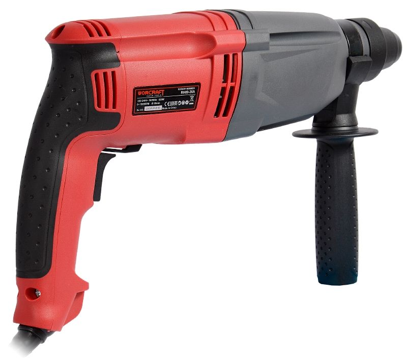 Перфоратор WORCRAFT RH09-26A в перспективе, вид сзади.