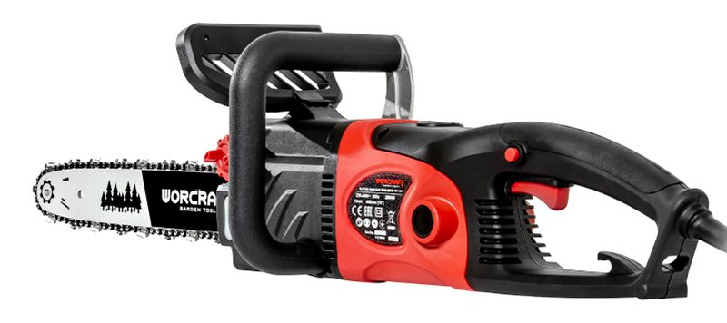 Электропила WORCRAFT WCE-2816 в профиль.