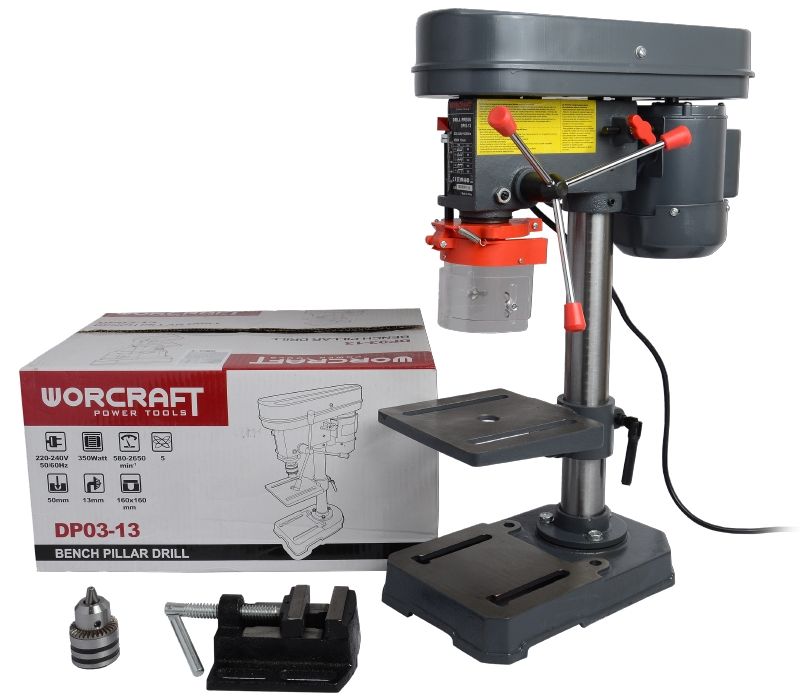 Загальний вигляд настільного свердлильного верстата WORCRAFT DP03-13.