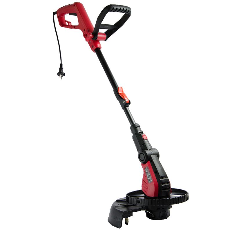 Электрический триммер WORCRAFT EGT07-300 в вертикальном положении, вид сбоку.