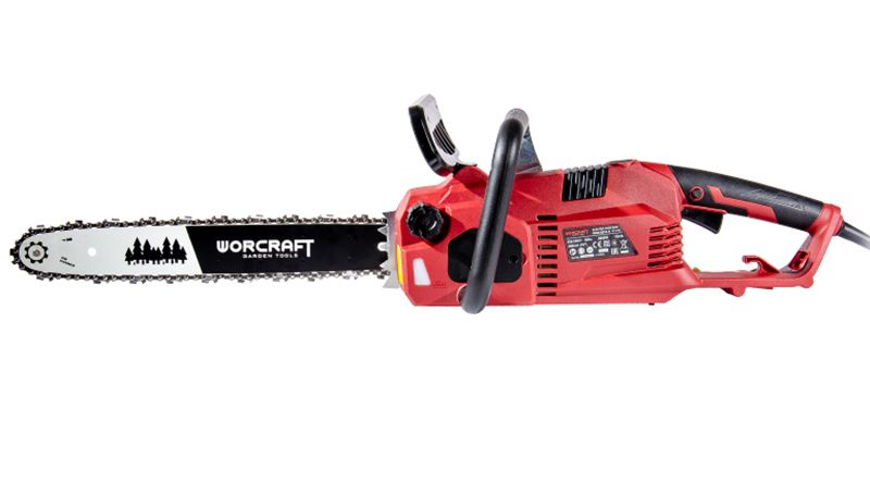 Загальний вигляд електропили WORCRAFT WCE-2816 S з профілю