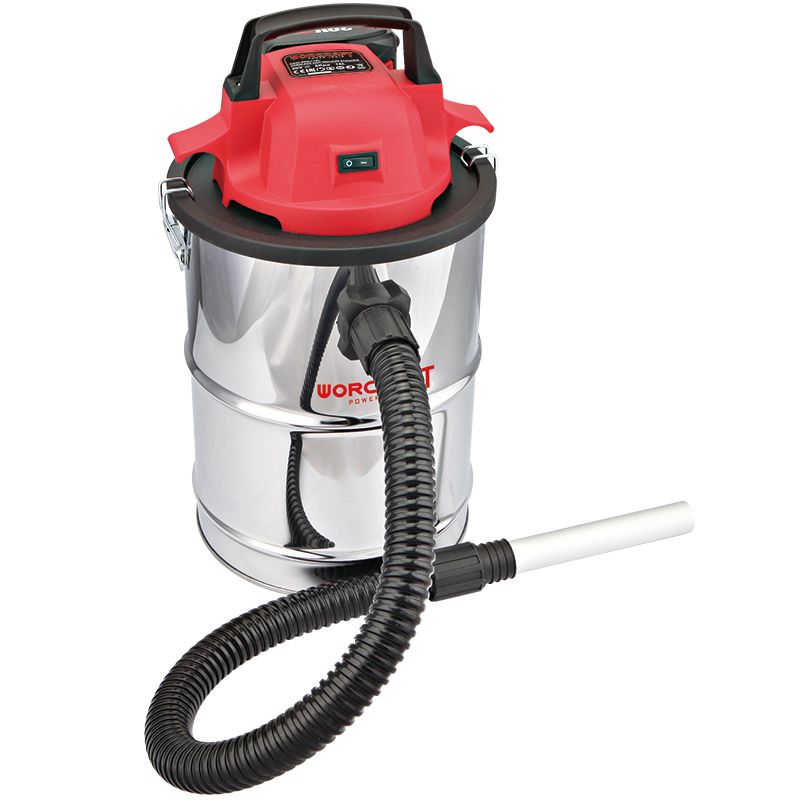 Аккумуляторный пылесос WORCRAFT CAVC-S20Li-18L в сборе, вид сбоку.
