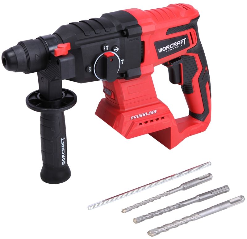 Аккумуляторный бесщеточный перфоратор WORCRAFT с комплектом сверл