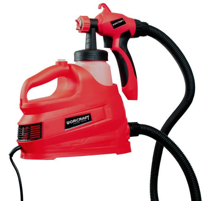 WORCRAFT SG08-800 — краскопульт в сборе, готовый к использованию.