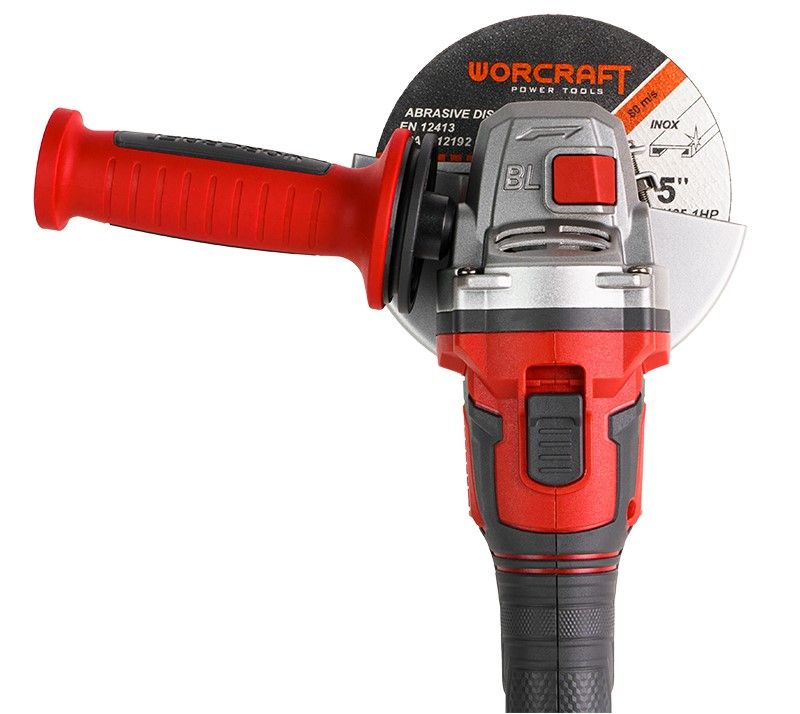 Аккумуляторная бесщеточная шлифмашина угловая WORCRAFT CAG‑S20LiBEM‑125