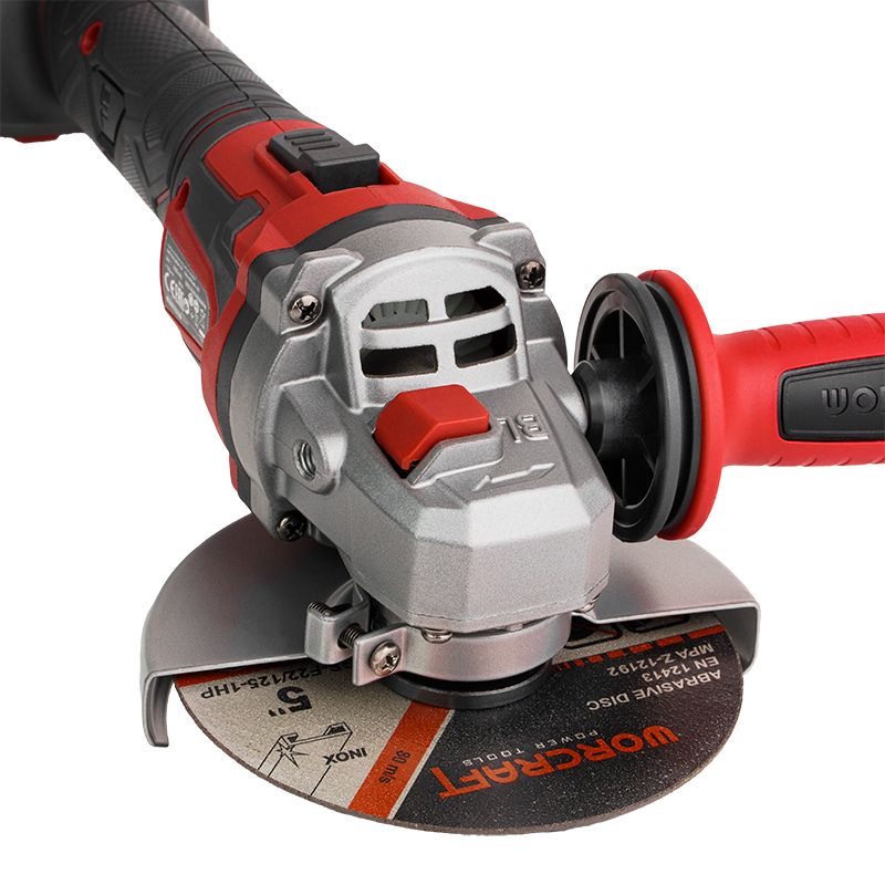 Аккумуляторная бесщеточная шлифмашина угловая WORCRAFT CAG‑S20LiBEM‑125