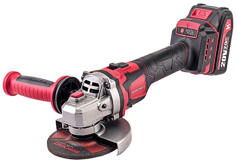 Аккумуляторная бесщеточная шлифмашина угловая WORCRAFT CAG‑S20LiBEM‑125