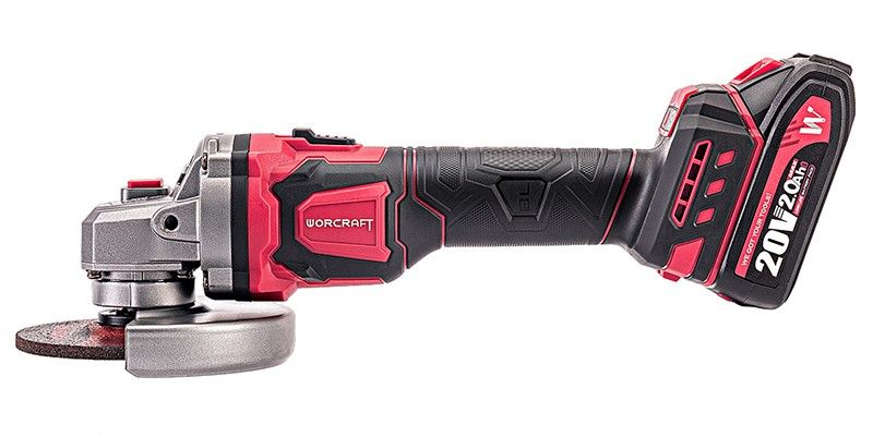 Аккумуляторная бесщеточная шлифмашина угловая WORCRAFT CAG‑S20LiBEM‑125