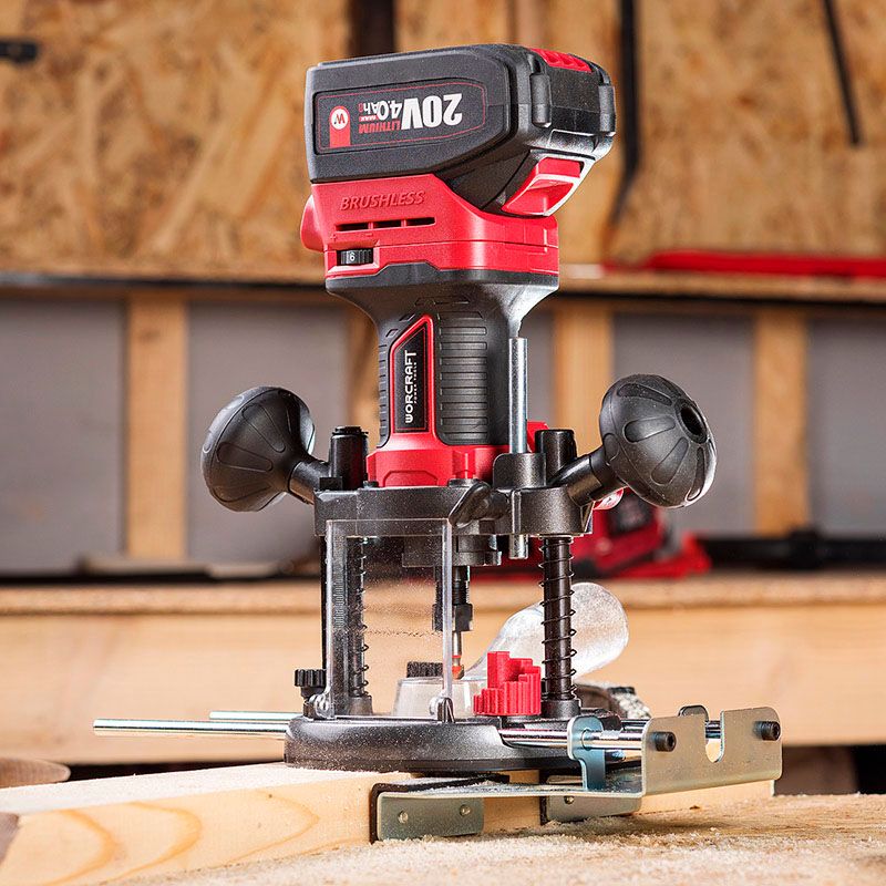 Аккумуляторный бесщеточный фрезер WORCRAFT CER-S20LiB