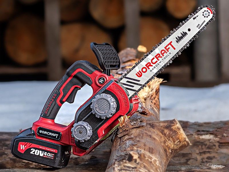 Аккумуляторная бесщеточная пила цепная WORCRAFT CGC-S20LiBAM