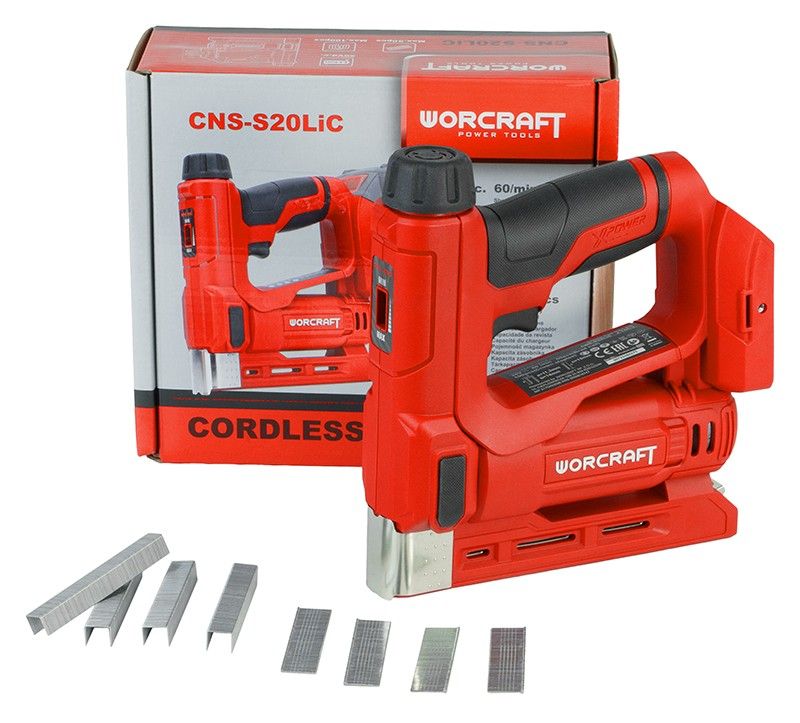 Аккумуляторный гвоздезабиватель комбинированный WORCRAFT CNS‑S20LiC