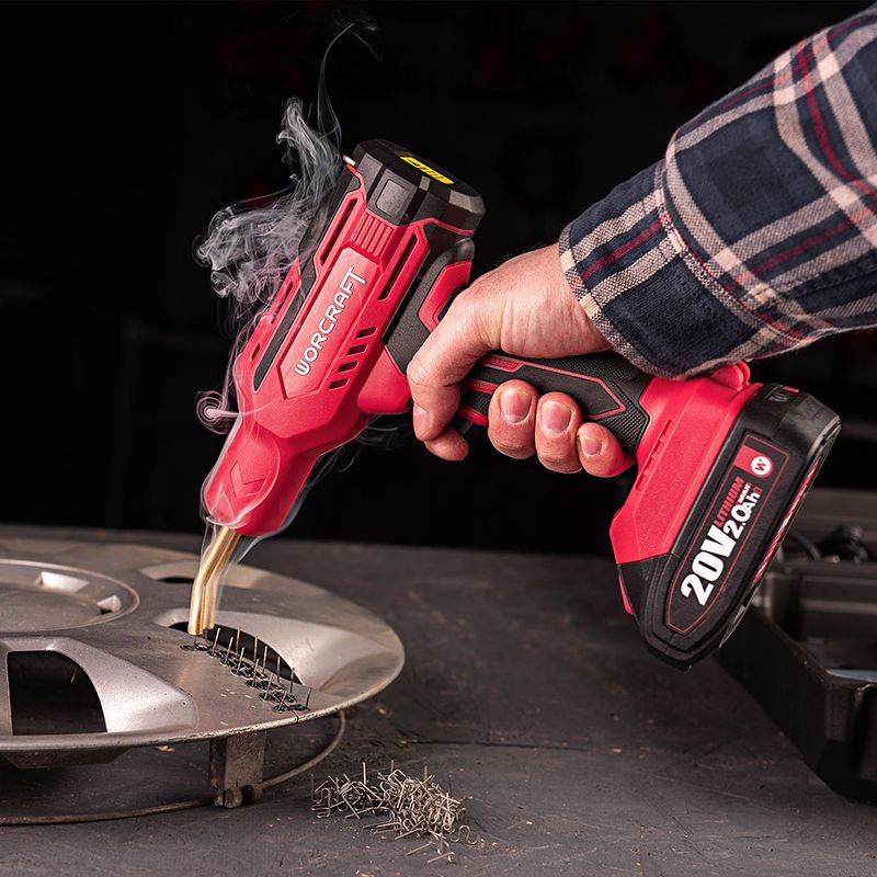 Пайка пластика паяльником WORCRAFT