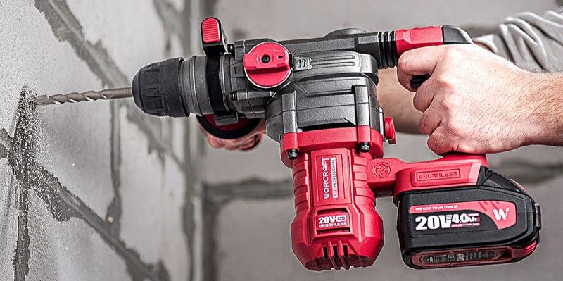 Акумуляторний безщітковий перфоратор бочковий WORCRAFT CRH‑S20LIBDM