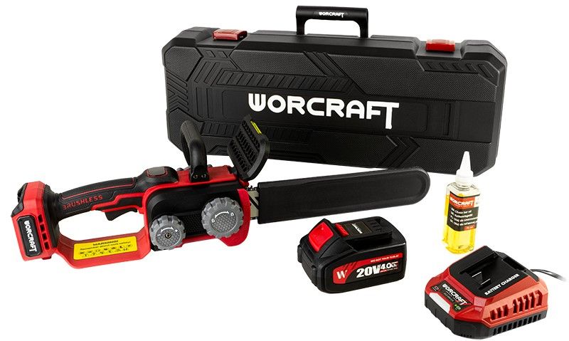 Акумуляторна безщіткова пила ланцюгова WORCRAFT CGC-S20LiBDM