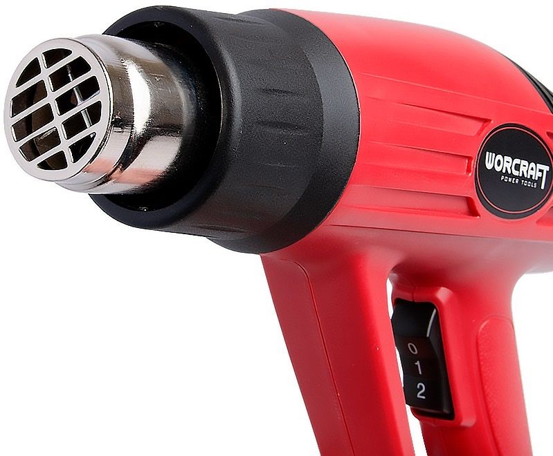 Насадка промышленного фена WORCRAFT крупным планом.