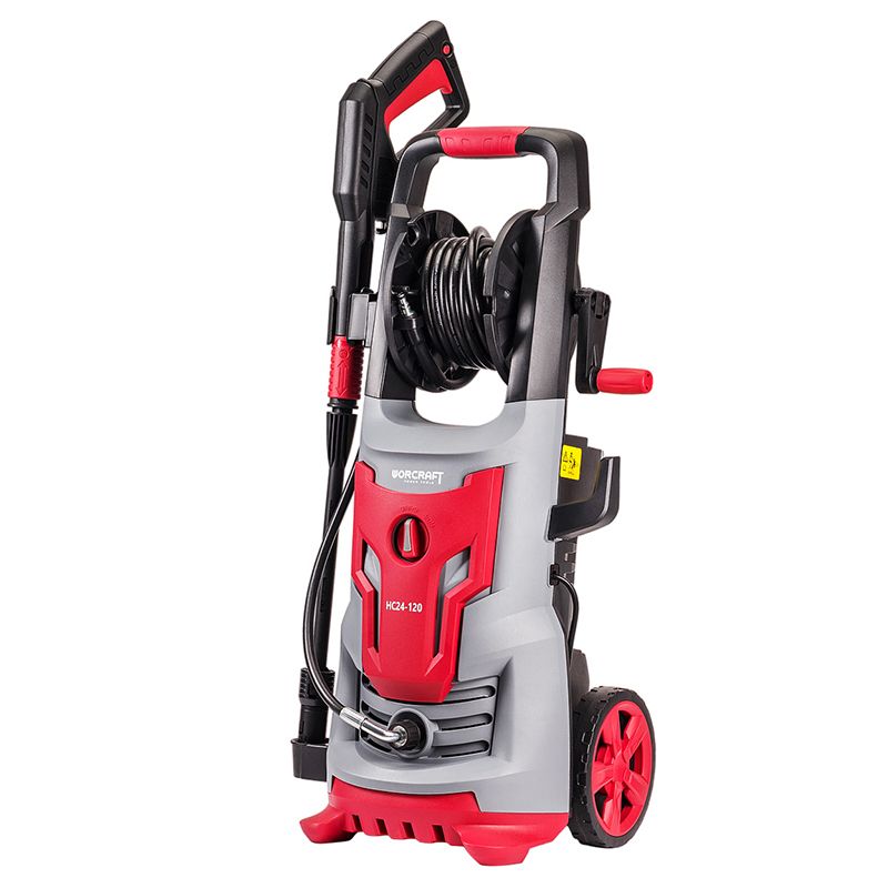 Електрична мийка високого тиску WORCRAFT HC24-120 в зібраному вигляді.