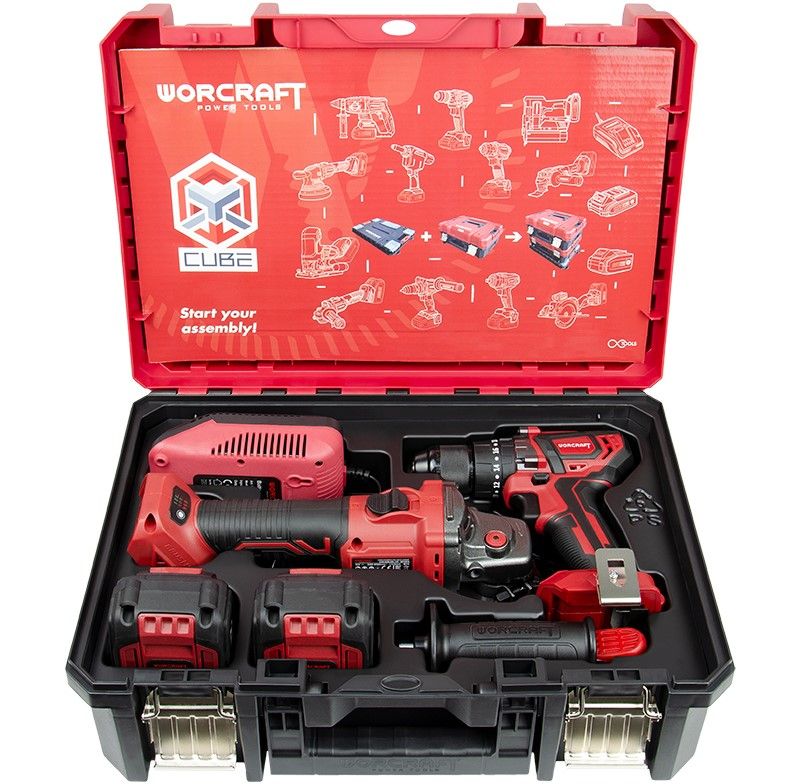 Инструменты WORCRAFT XCUBE001 в кейсе