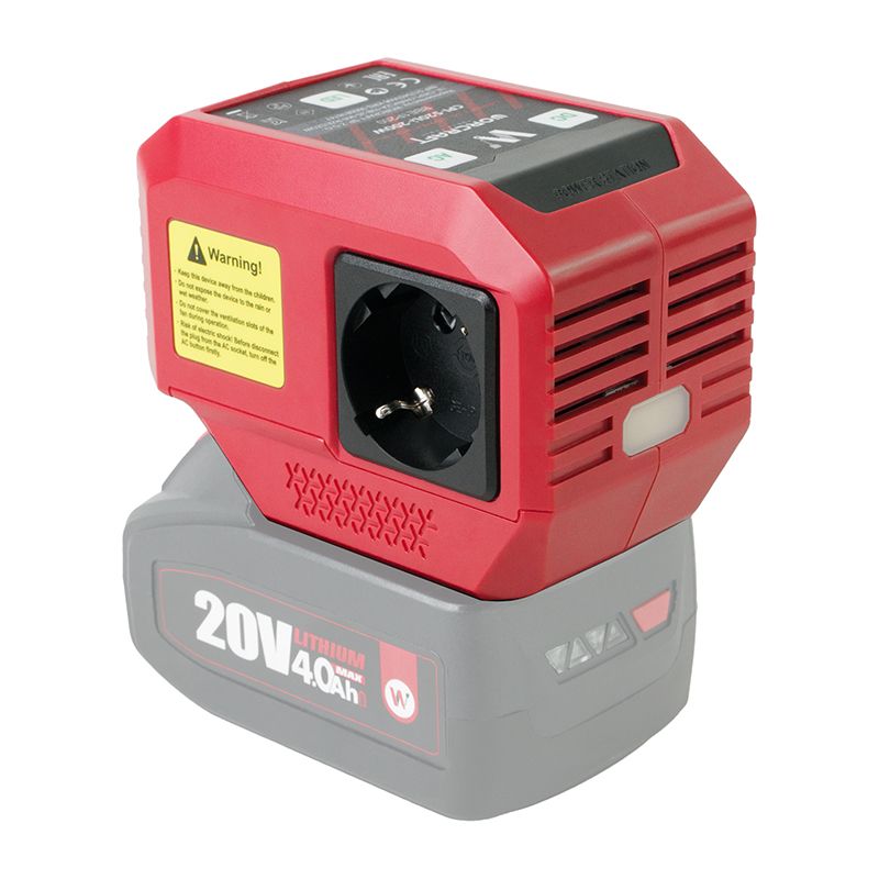 Аккумуляторный инвертор напряжения WORCRAFT CPI-S20Li-200W