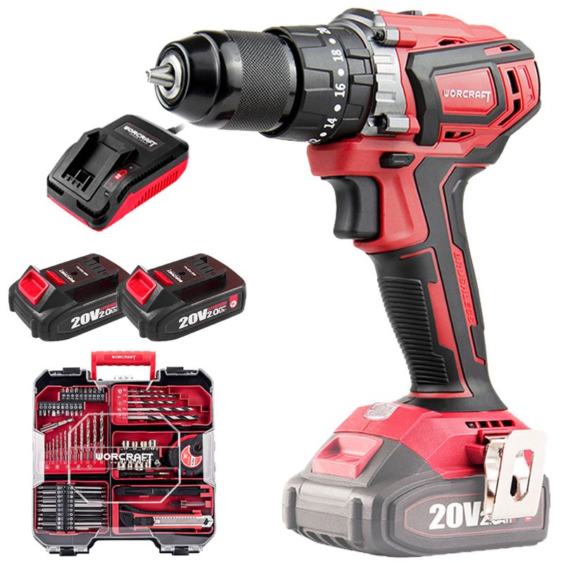 Аккумуляторный бесщеточный шуруповерт WORCRAFT CHD-S20LiBAS