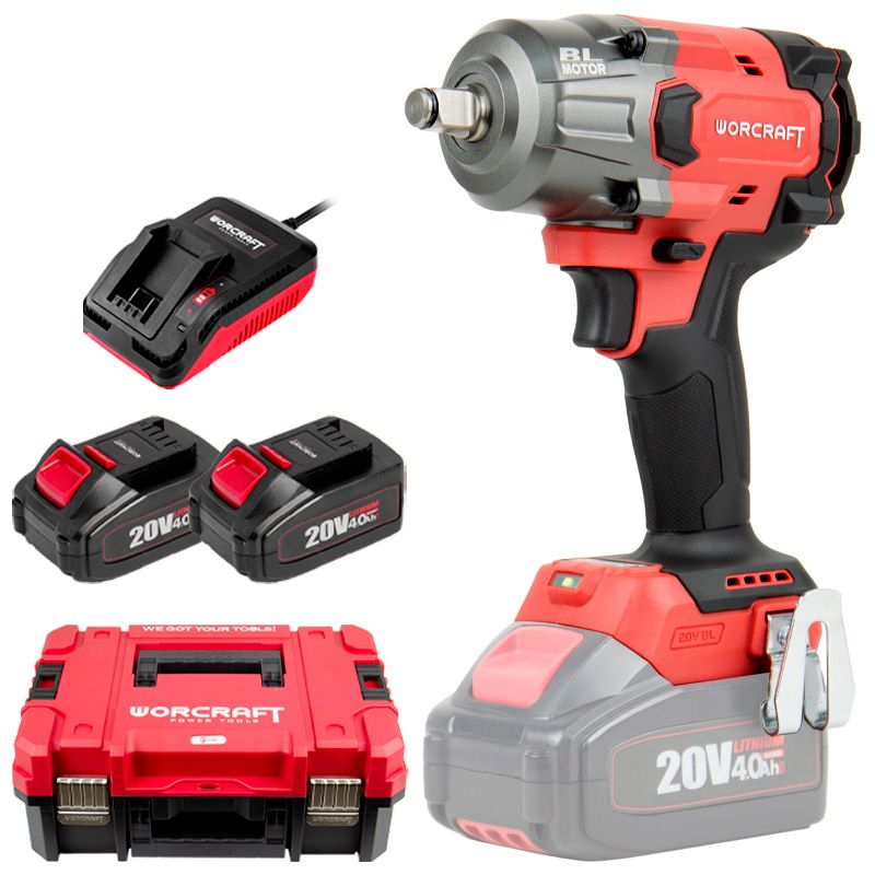 Аккумуляторный бесщеточный гайковерт WORCRAFT XCUBE006