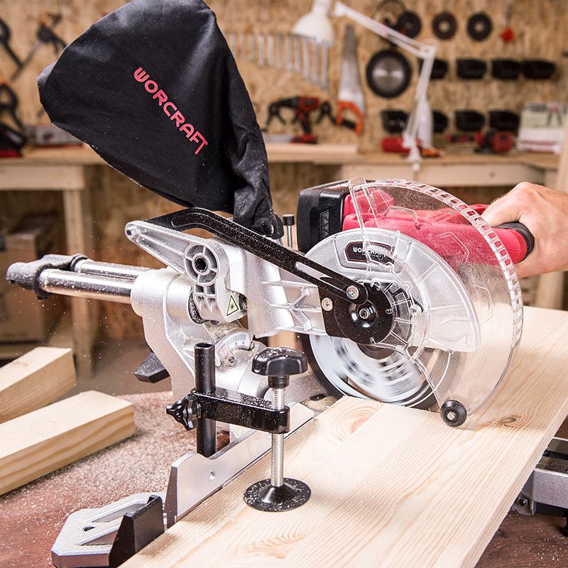 Аккумуляторная торцовочная пила WORCRAFT CMS-S20Li