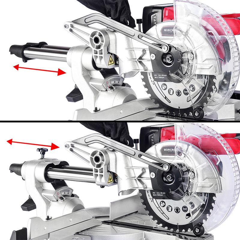 Аккумуляторная торцовочная пила WORCRAFT CMS-S20Li
