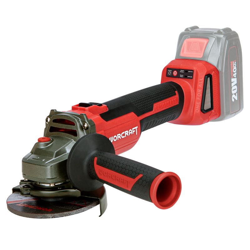 Аккумуляторная бесщеточная шлифмашина угловая WORCRAFT CAG‑S20LIBH-125
