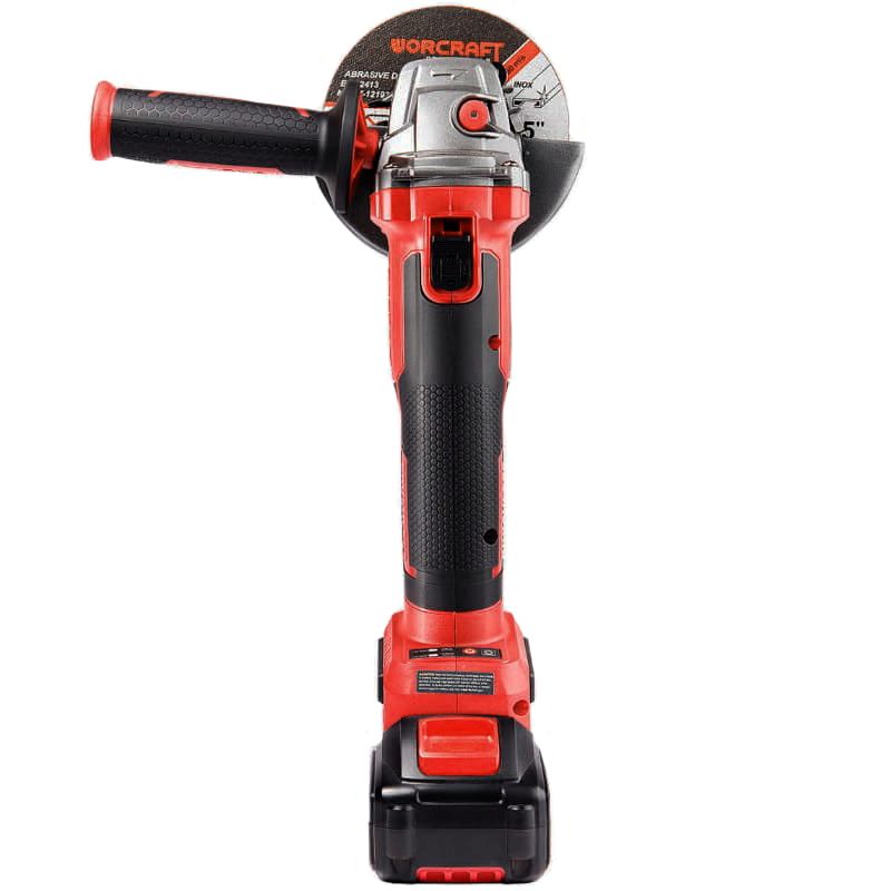Аккумуляторная бесщеточная шлифмашина угловая WORCRAFT CAG‑S20LIBH-125