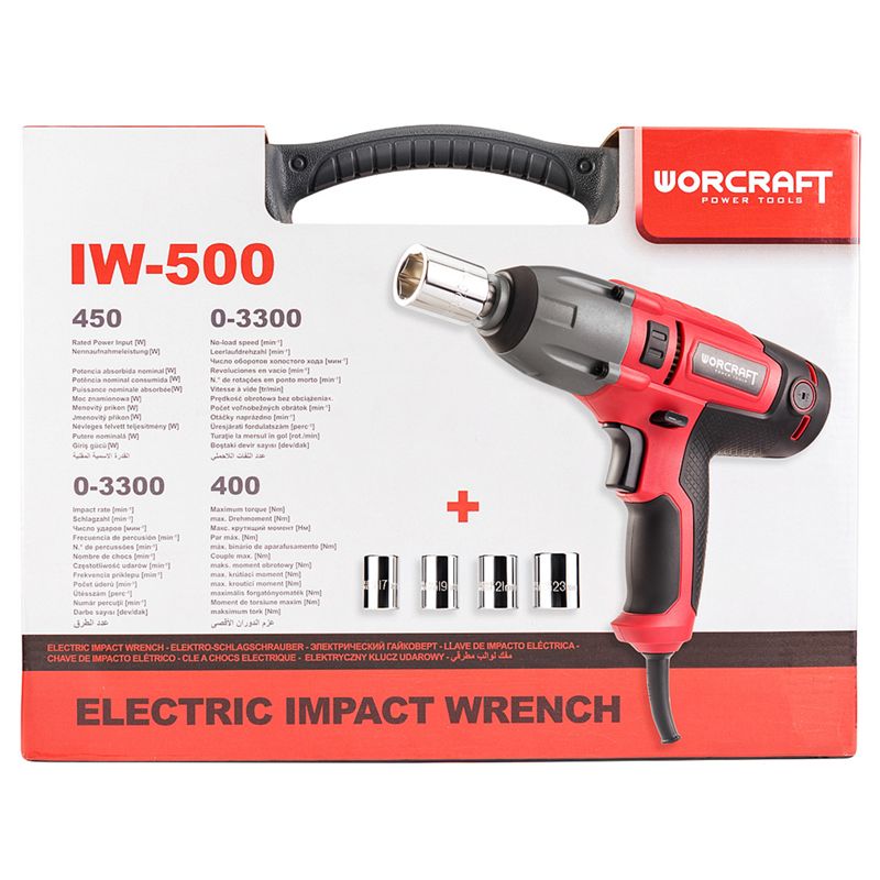 Гайковерт ударный электрический WORCRAFT IW-500