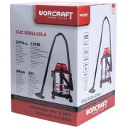 Аккумуляторный строительный пылесос WORCRAFT CVC-S20Li-20LA