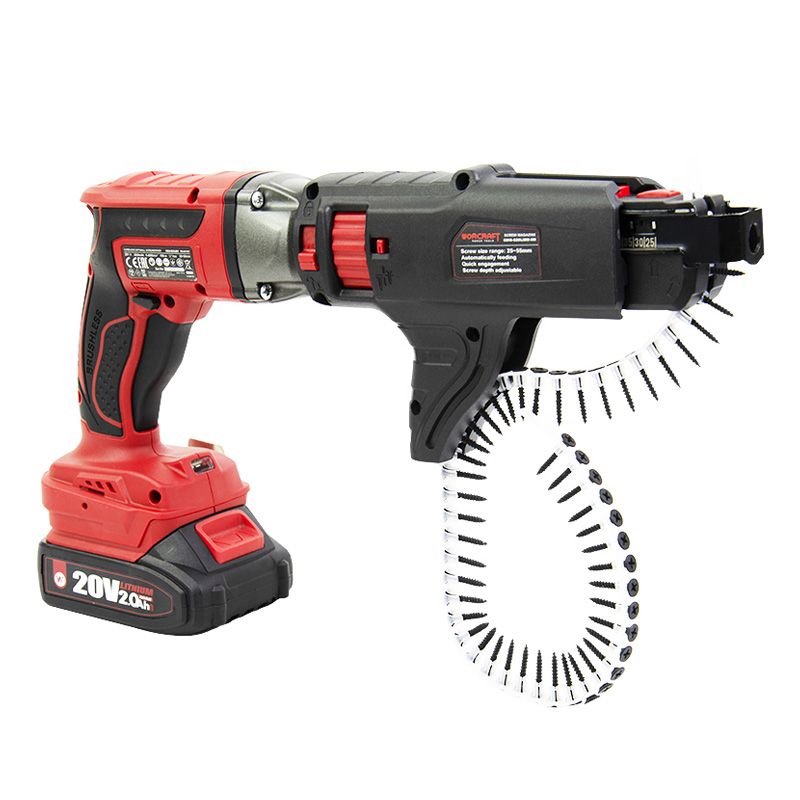 Аккумуляторный бесщеточный шуруповерт ленточный WORCRAFT CDIS‑S20LiBM