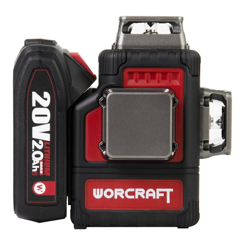 Аккумуляторный лазерный уровень 3D WORCRAFT XCUBE026