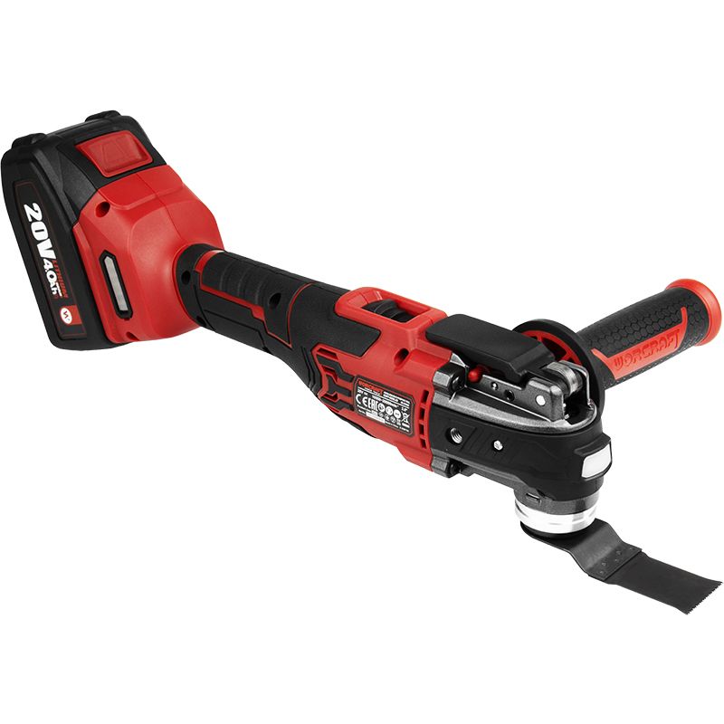 Аккумуляторный бесщеточный реноватор (многофункциональный инструмент) WORCRAFT CMT‑S20LiB