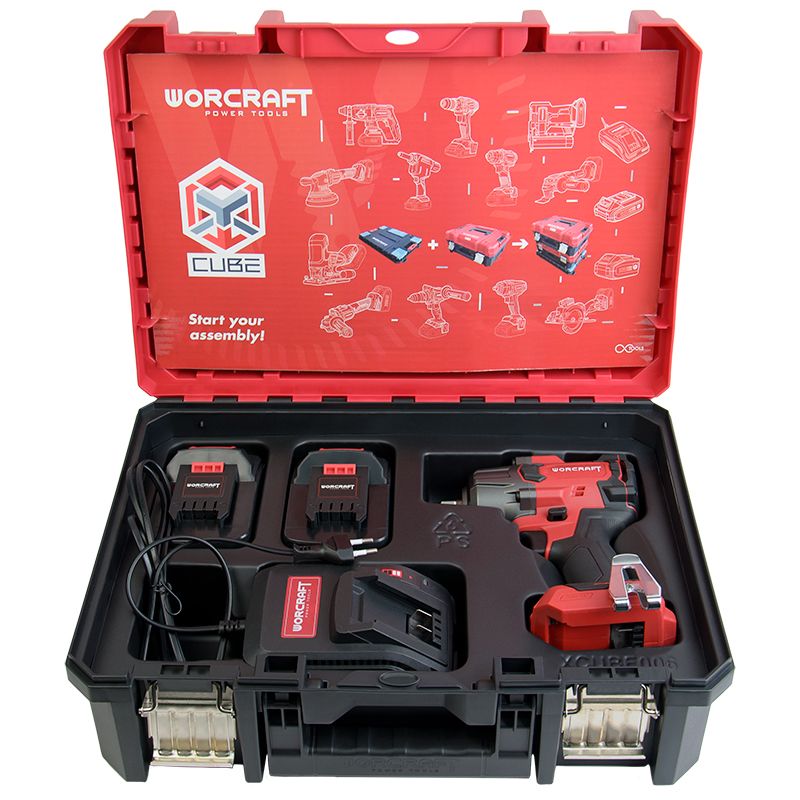 Аккумуляторный бесщеточный гайковерт WORCRAFT XCUBE006