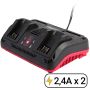 Зарядное устройство двойное WORCRAFT CLC-20V-2.4D