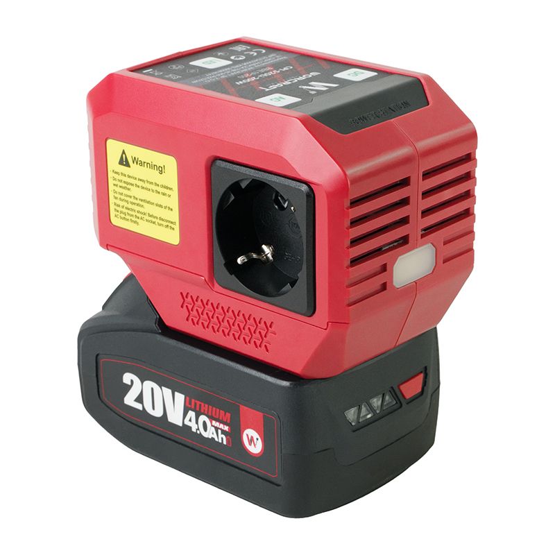 Аккумуляторный инвертор напряжения WORCRAFT CPI-S20Li-200W