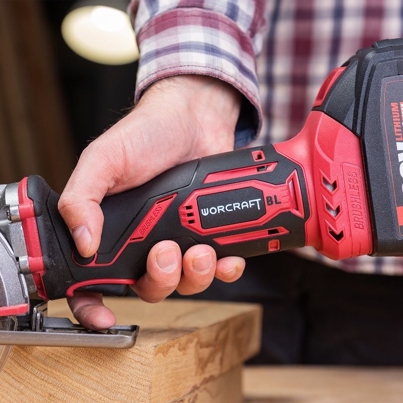 Аккумуляторная бесщеточная мини-пила циркулярная WORCRAFT CMCS‑S20LiB